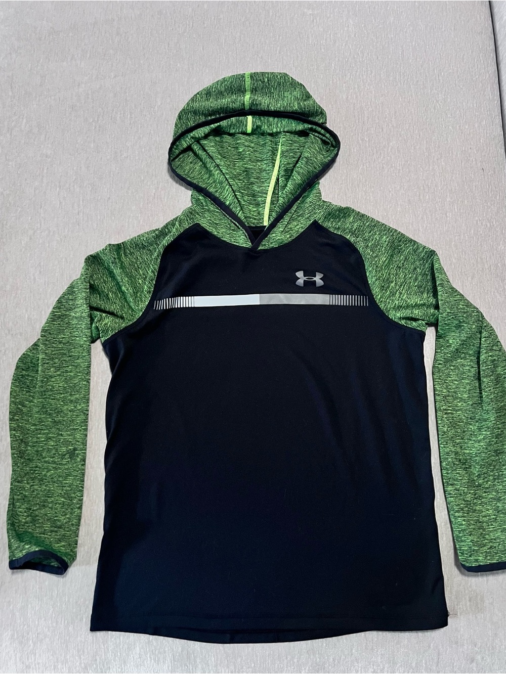 Under Armour Men's Black & Green Performance Zip Hoodie